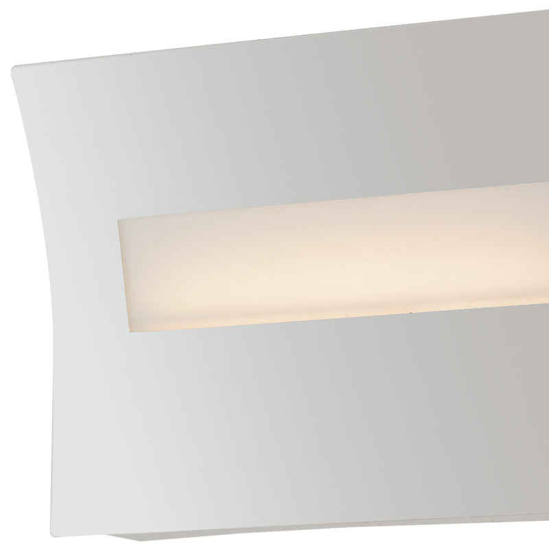 Applique Rettangolare Metallo Bianca Lampada da Parete Led 6 watt Luce Naturale Ambiente LED-HORIZON-AP20-2