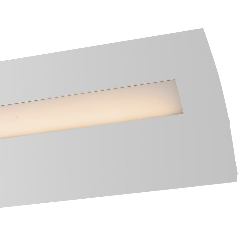 Applique Minimal Lampada Rettangolare Metallo Bianca Led 18 watt Luce Naturale Ambiente LED-HORIZON-AP60-3