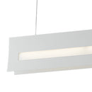 Lampadario sospeso Metallo Bianco Rettangolare Moderno Led 24 watt Luce Naturale Ambiente LED-HORIZON-S-2