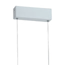 Lampadario a sospensione Rettangolare Bianco Alluminio Acrilico Led 36 watt Luce Naturale Ambiente LED-SATURN-S120-2