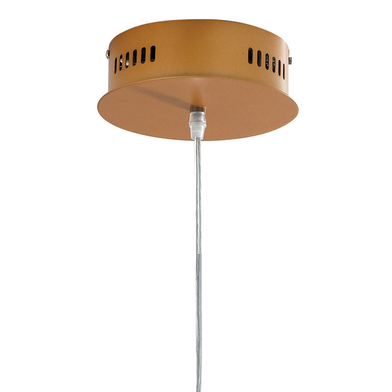 Lampadario sospeso Oro Rosso Alluminio Moderno Profilo Led 42 watt Luce Calda Ambiente LED-SINATRA-S60-2