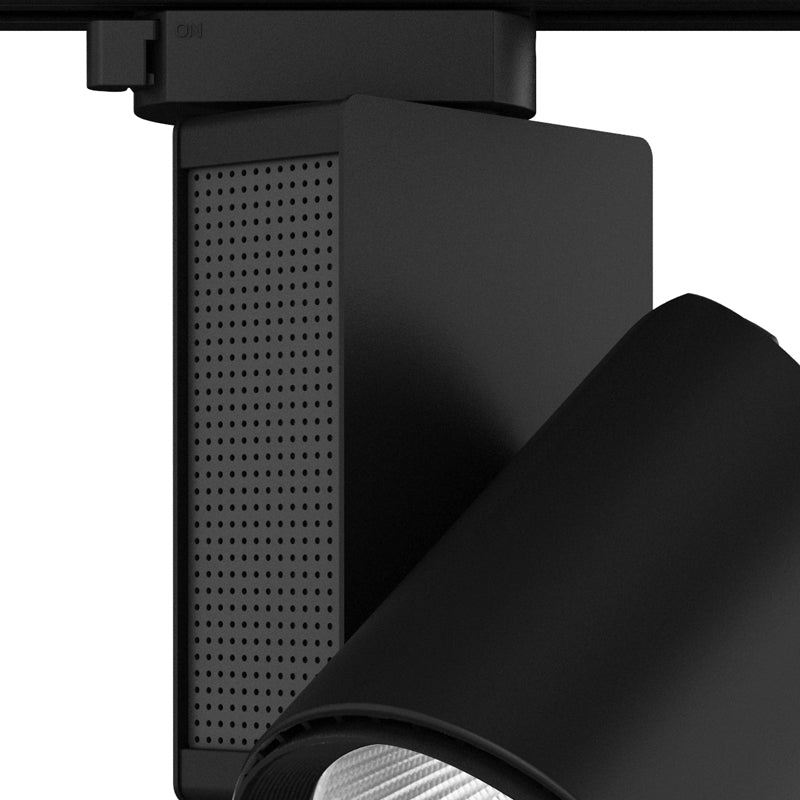 Faretto Binario Alluminio Pressofuso Nero Led 40 watt Luce Calda Intec LED-TRAIN-B-40WC-2