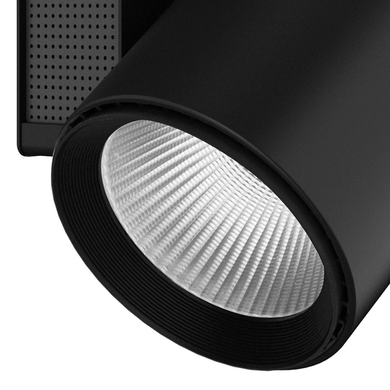 Faretto Binario Nero Alluminio Pressofuso Led 40 watt 4000 kelvin Intec LED-TRAIN-B-40WM-3