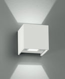 Applique Bianca Cubica Flusso Luce Regolabile Sopra e Sotto Led 4 watt Luce Calda Intec LED-W-ALFA/2W-1