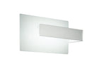 Applique Moderna Alluminio Bianco Goffrato Lampada da Parete Led 4 watt Luce Calda Intec LED-W-LAMBDA/4W-1