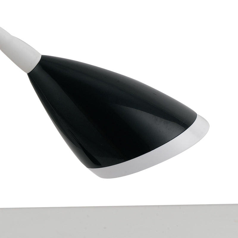 Lampada da Tavolo Flessibile con Pinza Silicone paralume Metallo Nero Led 3,2 watt Luce Naturale Ambiente LEDT-HEGEL-2