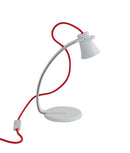 Lume per Scrivania Plastica Bianca Metallo Lampada Led 2,4 watt Luce Naturale Ambiente LEDT-KANT-1