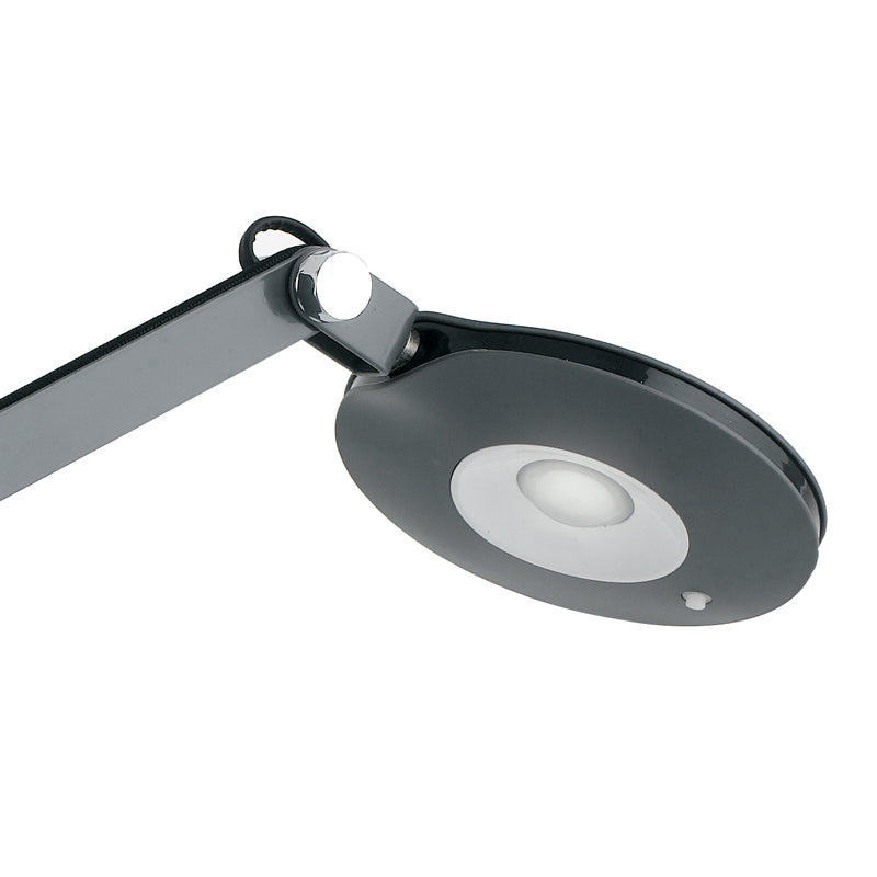 Lampada per Lettura Grigio Nero Metallo Plastica Lume Moderno Led 6 watt Luce Naturale Ambiente LEDT-LOCKE-2