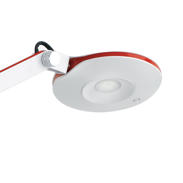 prezzo Leselampe Weiß Rot Kunststoff Metall Schreibtischlampe Led 6 Watt Natürliches Umgebungslicht LEDT-LOCKE