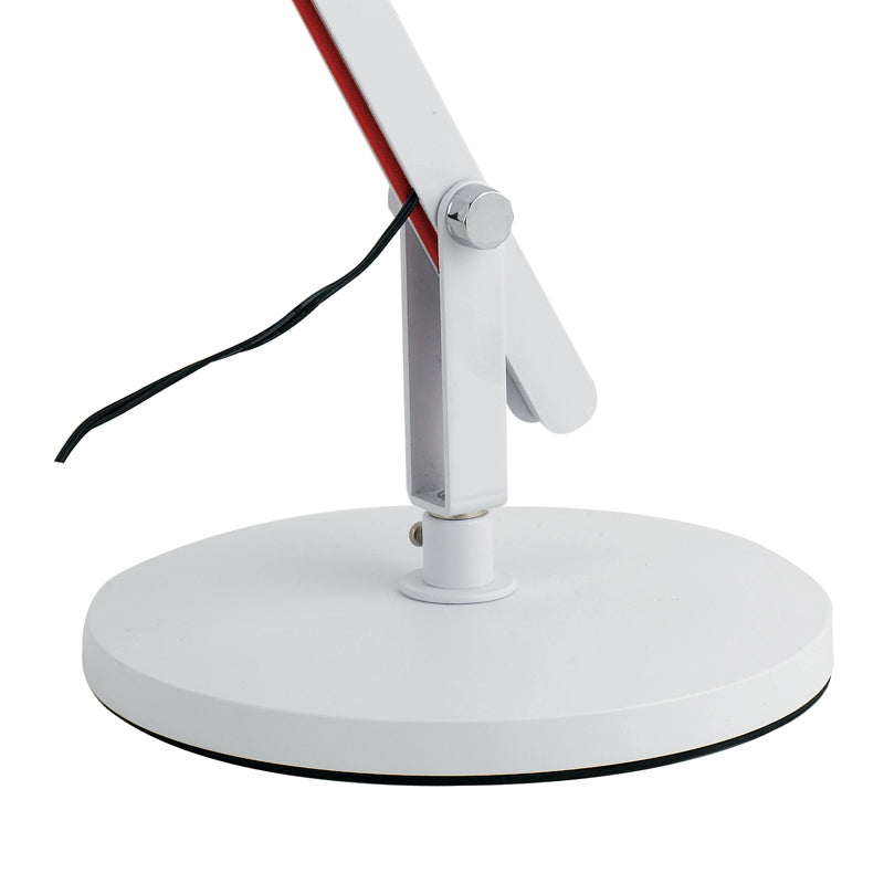 Lume per Lettura Bianco Rosso Plastica Metallo Lampada Scrivania Led 6 watt Luce Naturale Ambiente LEDT-LOCKE-3