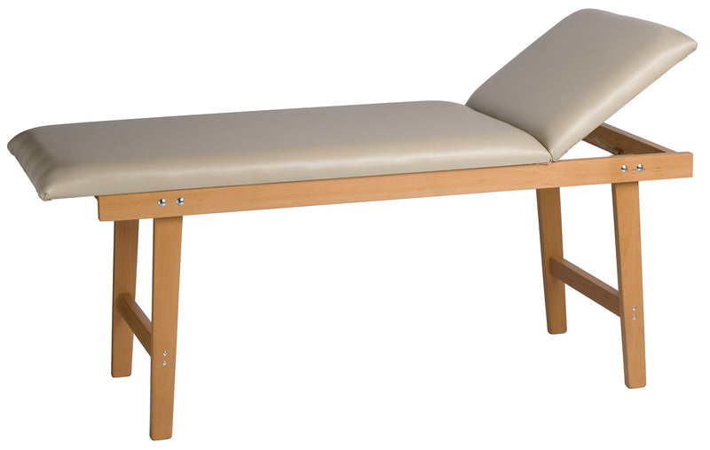 Lettino da Massaggio Visita Fisioterapia Fisso 2 Sezioni 190x70x75 cm 150Kg Beige-1