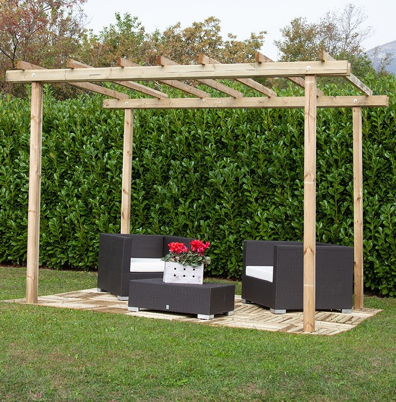 Pergola Autoportante 240x300 cm in Legno-3