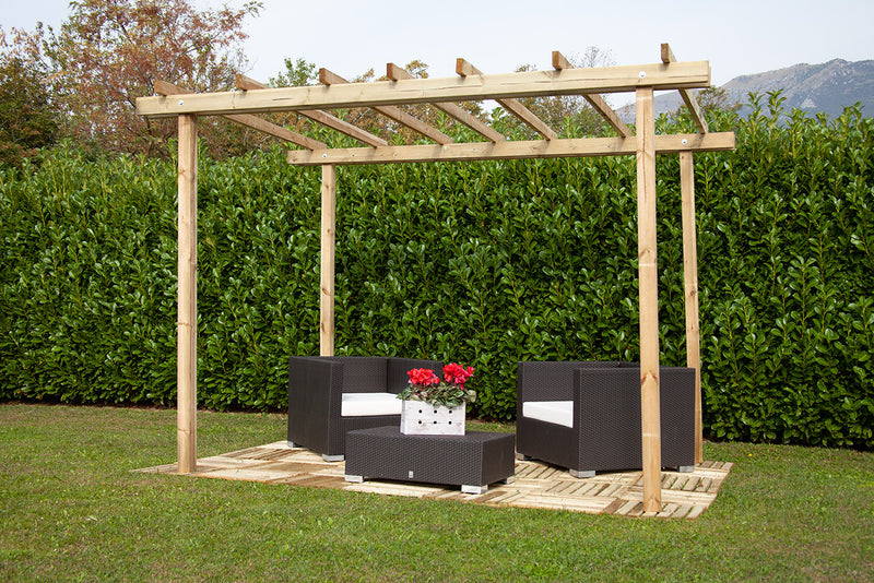 Pergola Autoportante 240x300 cm in Legno-7