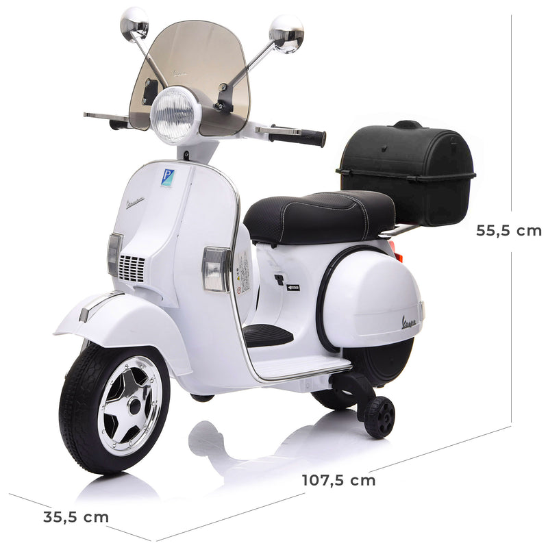 Piaggio Vespa PX150 Full Elettrica 12V per Bambini Bianca-5