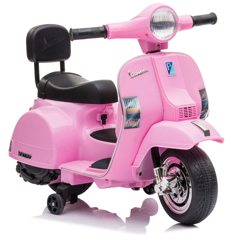 Piaggio Mini Vespa PX150 Elettrica 6V per Bambini Rosa-7