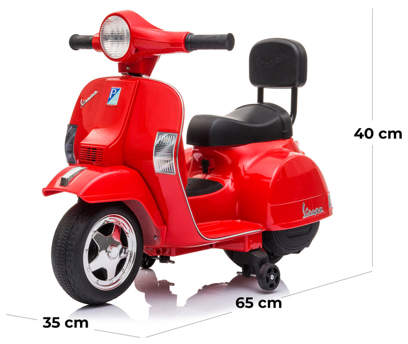 Piaggio Mini Vespa PX150 Elettrica 6V per Bambini Rossa-5