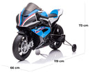 Moto Elettrica per Bambini 12V BMW HP4 Race Blu-5