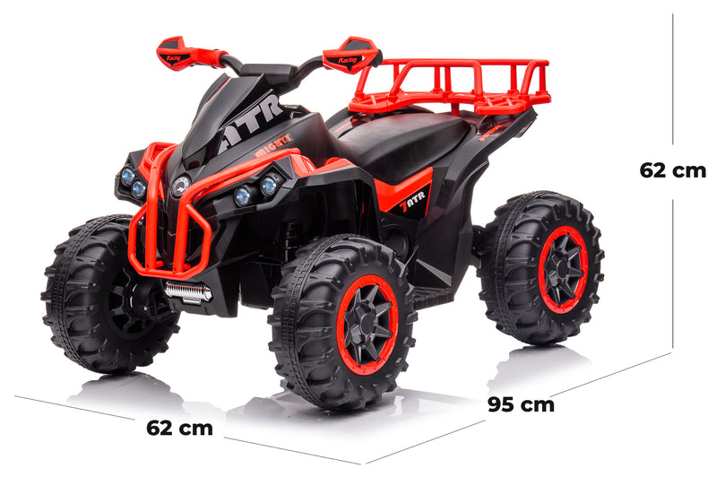 Quad Elettrico per Bambini 12V ATV 1.0 Rosso-5