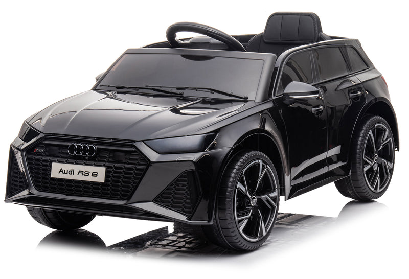 Macchina Elettrica per Bambini 12V Audi RS6 Nera-1