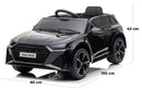 Macchina Elettrica per Bambini 12V Audi RS6 Nera-5