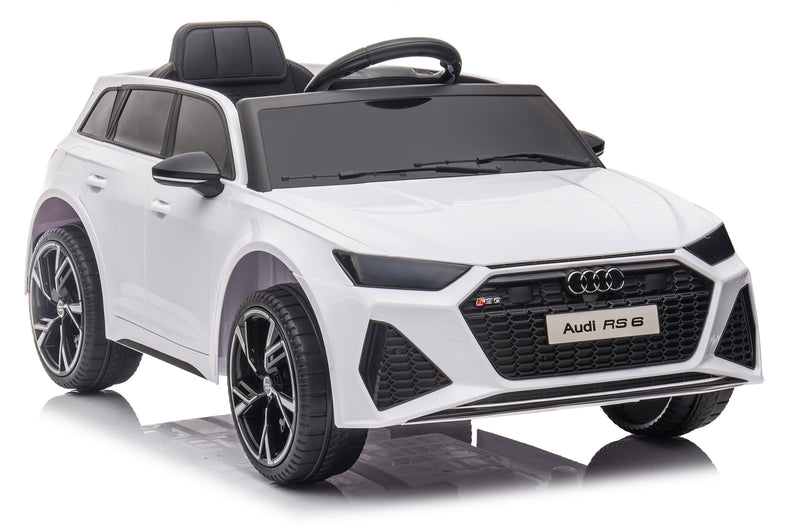 Macchina Elettrica per Bambini 12V Audi RS6 Bianca-6