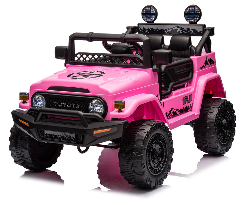 Macchina Elettrica per Bambini 12V Toyota Cruiser Rosa-1