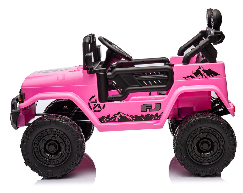 Macchina Elettrica per Bambini 12V Toyota Cruiser Rosa-2