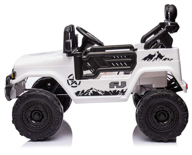 Macchina Elettrica per Bambini 12V Toyota Cruiser Bianca-2