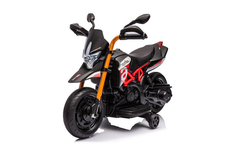 Moto Elettrica per Bambini 6V Aprilia Dorsoduro Small Nera-1