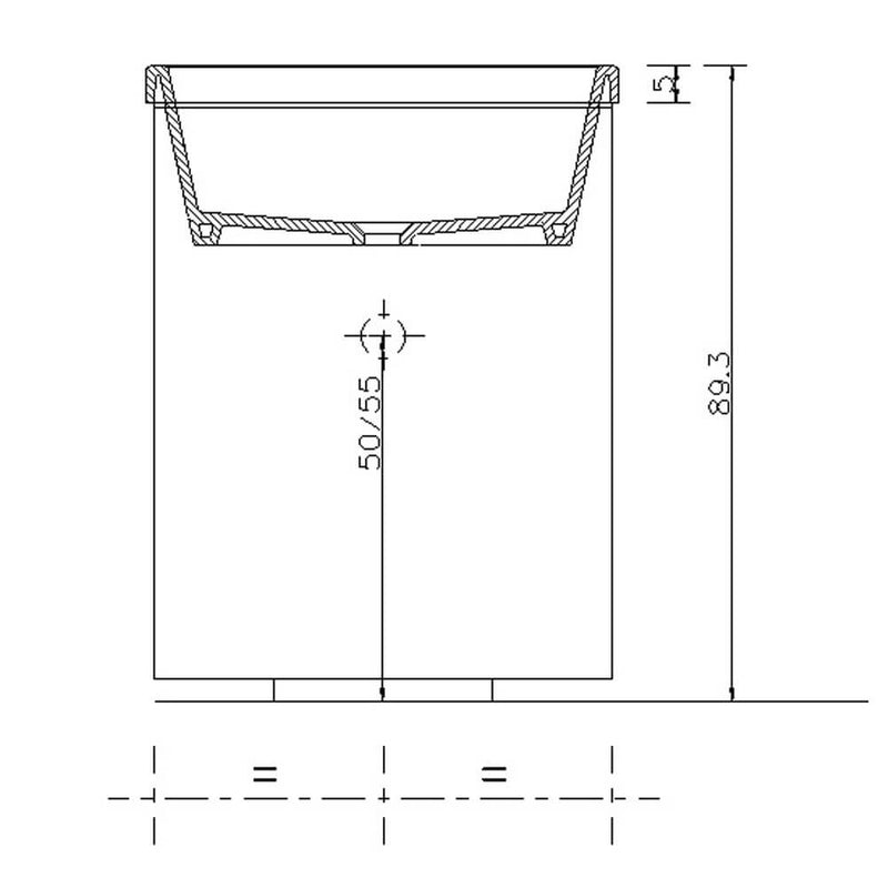 Mobile Lavatoio 65,5x50,5x87 cm 2 Cassetti Montegrappa Novella Dipiù Bianco-5