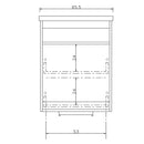 Mobile Lavatoio 65,5x50,5x87 cm 2 Cassetti Montegrappa Novella Dipiù Bianco-6