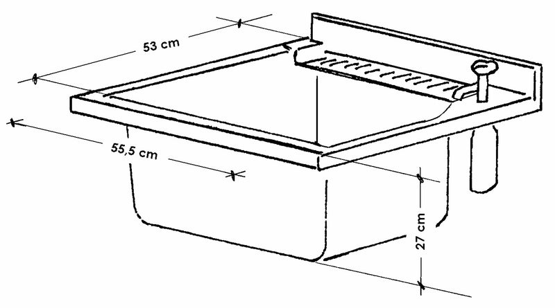 Mobile Lavatoio 60x60x85cm 2 Ante Asse in Termoplastico Montegrappa Marella Bianco-3