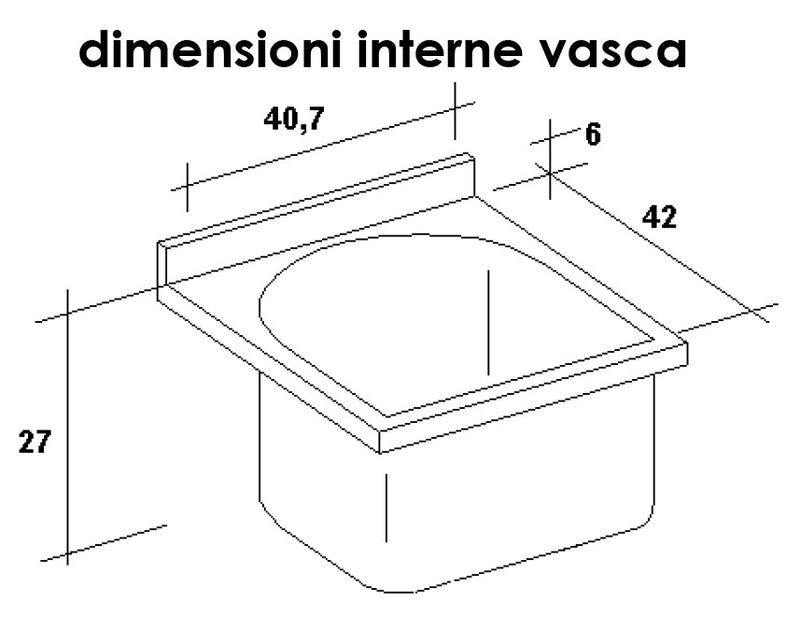 Mobile Lavatoio 45x50x85cm Anta Asse in Termoplastico Montegrappa Edilla Bianco Destra-2