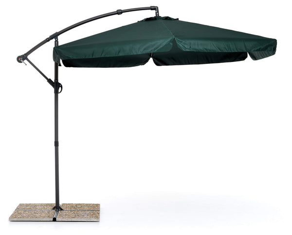 prezzo Dezentraler Ø3m Gartenschirm aus Iron und Green Moon Polyester