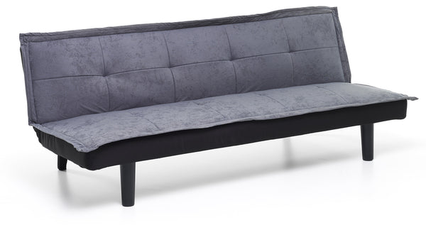 prezzo 3-Sitzer Schlafsofa 184 x 75 x 68 cm in grauem Stoff