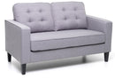 Divano 2 Posti 145x78x95 cm in Tessuto Grigio-1