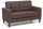 2-Sitzer-Sofa 145 x 78 x 95 cm in braunem Stoff