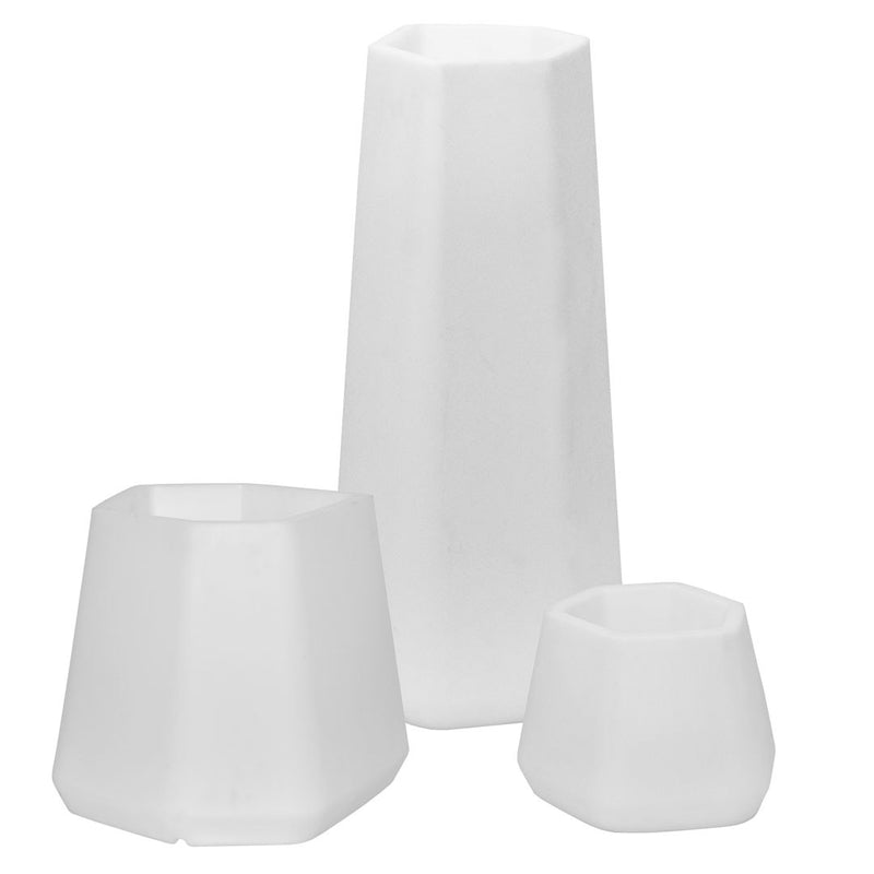 Vaso Luminoso da Giardino a LED 56x49x43 cm in Resina 5W Magnolia Bianco Caldo-4