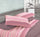 Set aus Baumwollbettwäsche oben und unten und Cober Malida Pink Kissenbezügen in verschiedenen Größen