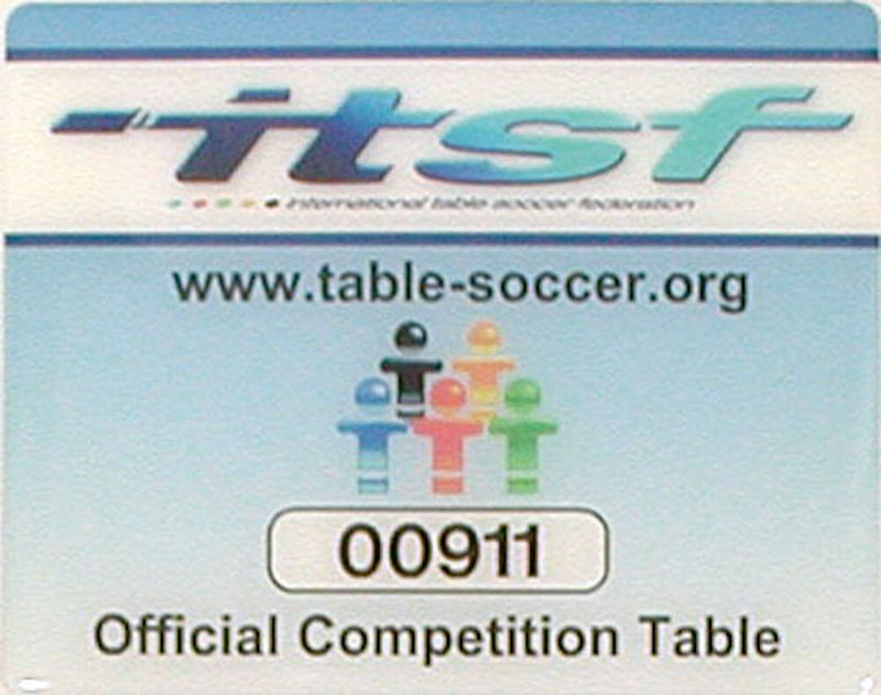 Calciobalilla in Mdf con Aste Uscenti e Campo Gioco Lungo Garlando Master Champion Itsf-3