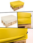 Cuscino per Pallet 120x80cm in Tessuto Pomodone Giallo-4