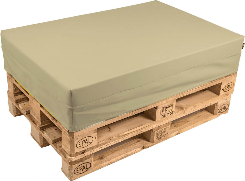 Cuscino per Pallet 120x80cm in Tessuto Pomodone Sabbia-1