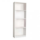 Libreria Line 60x24x170 h cm in Truciolare bilaminato Bianco-1