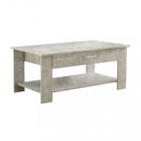 Tavolino Salotto Myrto 110x60x44 h cm in Truciolare bilaminato Grigio Effetto Cemento-1