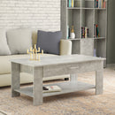 Tavolino Salotto Myrto 110x60x44 h cm in Truciolare bilaminato Grigio Effetto Cemento-2