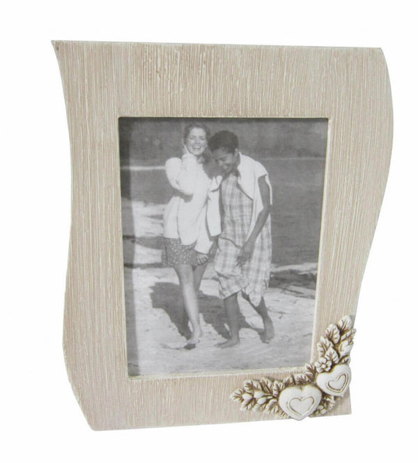 acquista Fotorahmen 12x17 Shabby Chic Onda 18,5x2,5x24,5 h cm in MDF Taupe