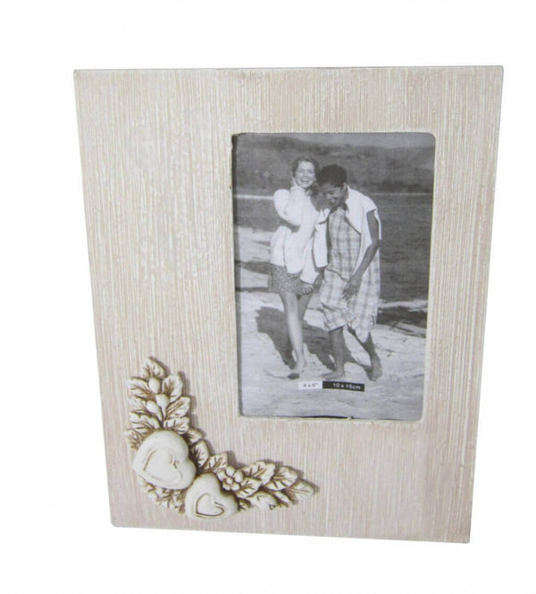 online Fotorahmen 10x15 Shabby Chic Rechteckig 18x2,5x23 h cm in MDF Taupe