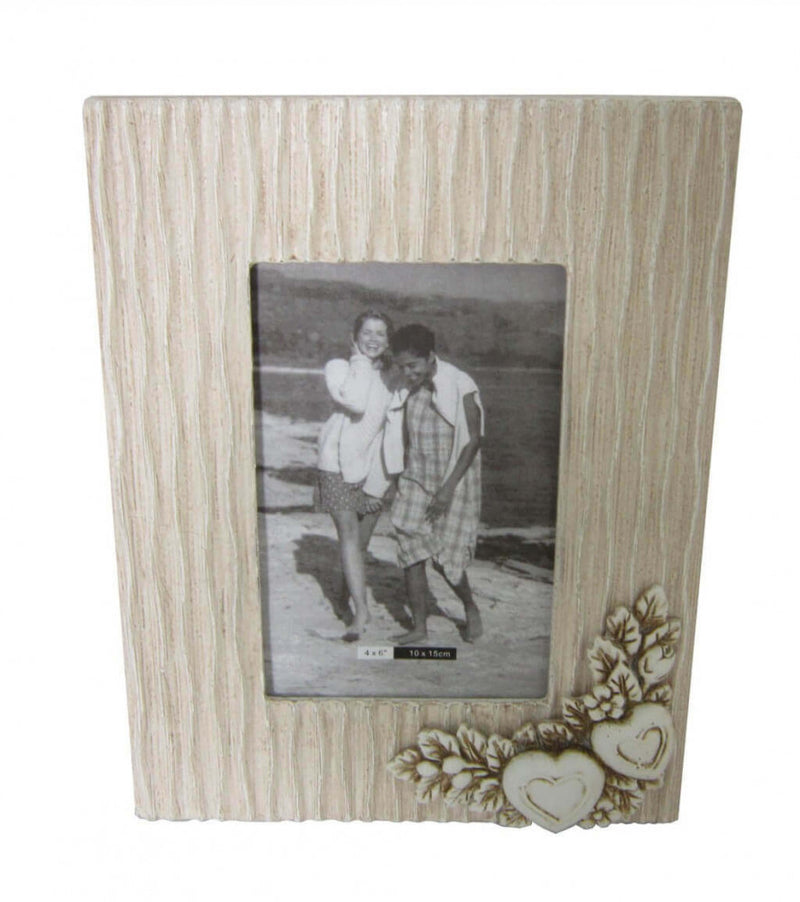 Portafoto 10x15 Shabby Chic Rettangolare 17,5x2,5x22,5 h cm in MDF Tortora-1