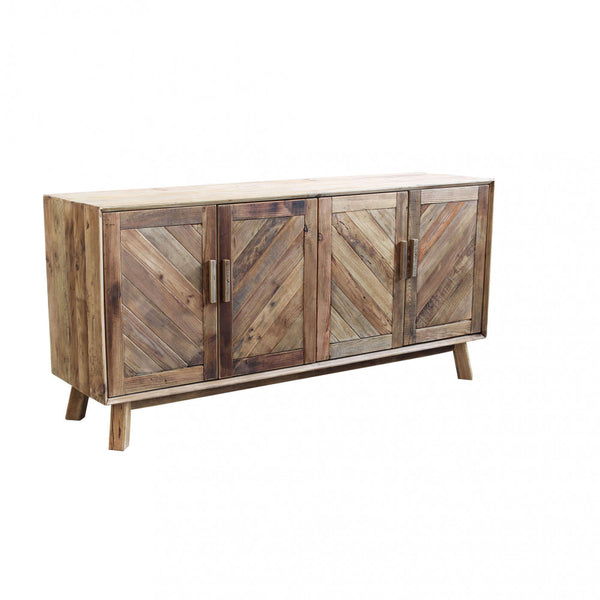 prezzo Roland Sideboard 180x48x85 h cm in brauner recycelter Kiefer