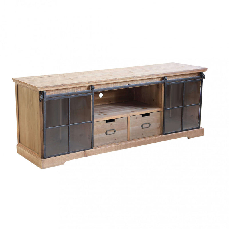 Mobile Dorian 160x45,5x60 h cm in Legno Marrone-1